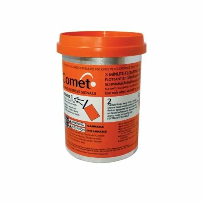 Comet Orange Smoke Distress Flare – Type D Marine Safety Signal 1
