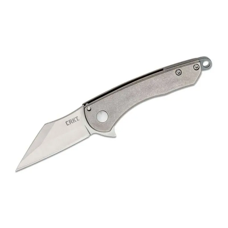 Crkt Robert Carter Jettison Flipper – Wharncliffe Blade, Titanium Handles, Stonewashed Finish 1