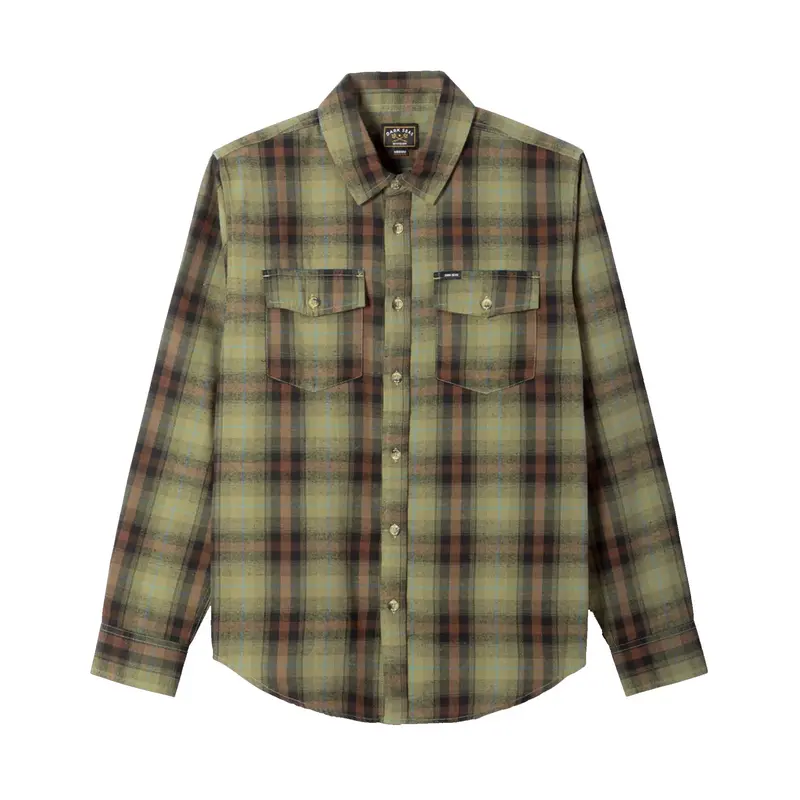 Dark Seas Arrowhead Plaid Flannel Shirt 1