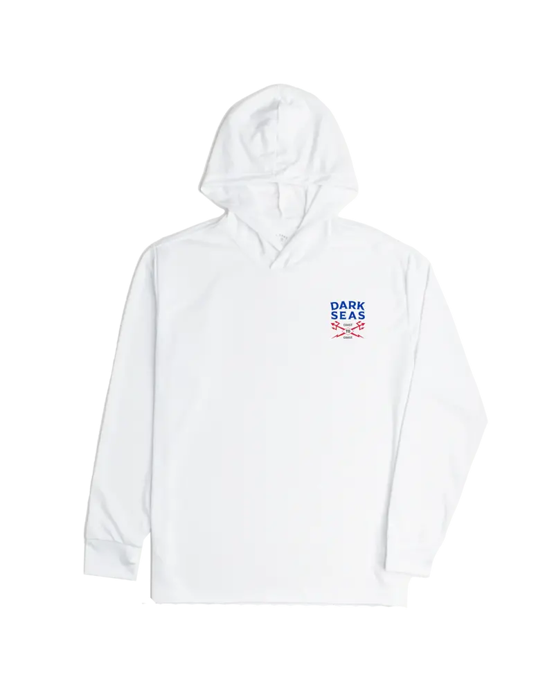 Dark Seas Boundary Line Hooded Long Sleeve – Uv-Resistant Coastal Tee 1