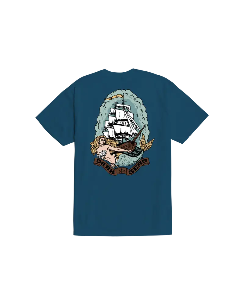 Dark Seas Deep Dreams Printed Tee – Artistic Ocean-Themed Graphic Shirt 1