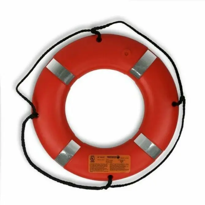 Datrex 24-Inch Orange Rescue Life Ring With Reflective Tape 1