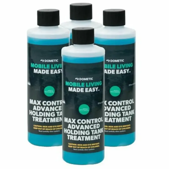 Dometic Max Control Holding Tank Deodorant – 4-Pack (8 Oz Each) Enzyme-Based Odor Neutralizer 1