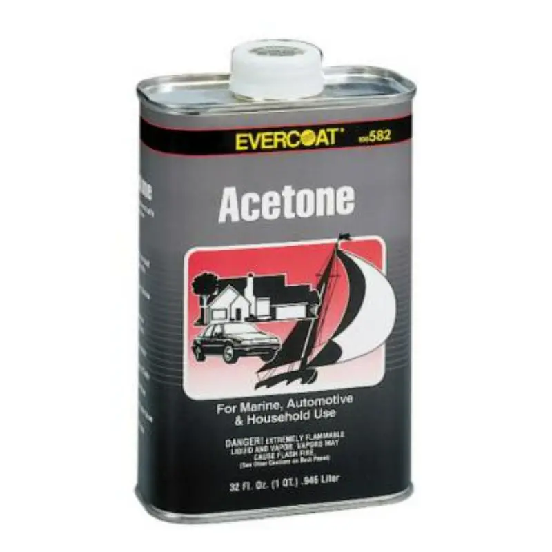 Evercoat Acetone Solvent – 1-Quart Cleaning & Prep Grade 1