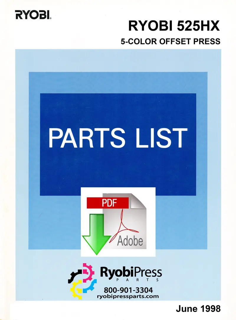 Free 525Hx Component Breakdown – Oem Parts List Pdf 1