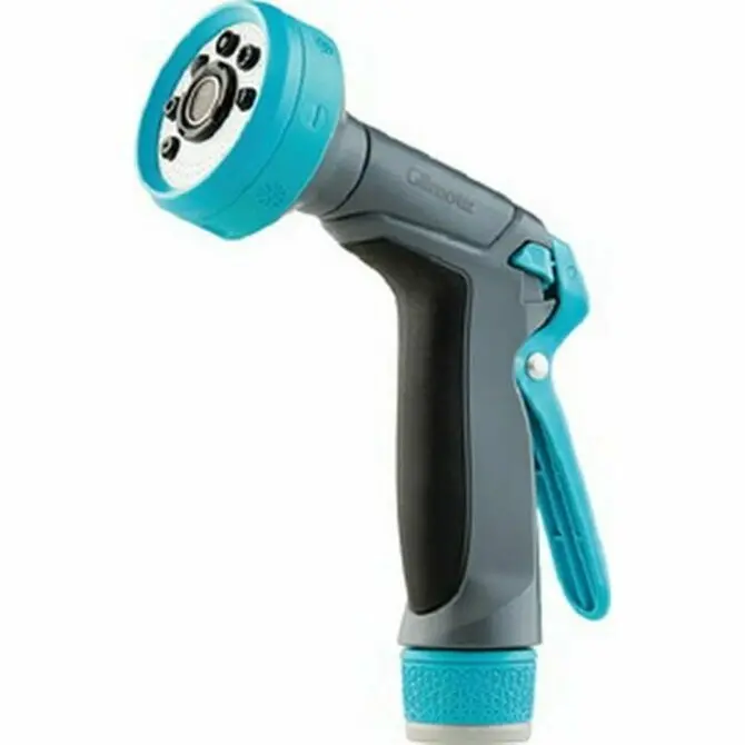 Gilmour Adjustable Swivel Watering Nozzle With Rear Control – Medium-Duty Hose Attachment 1