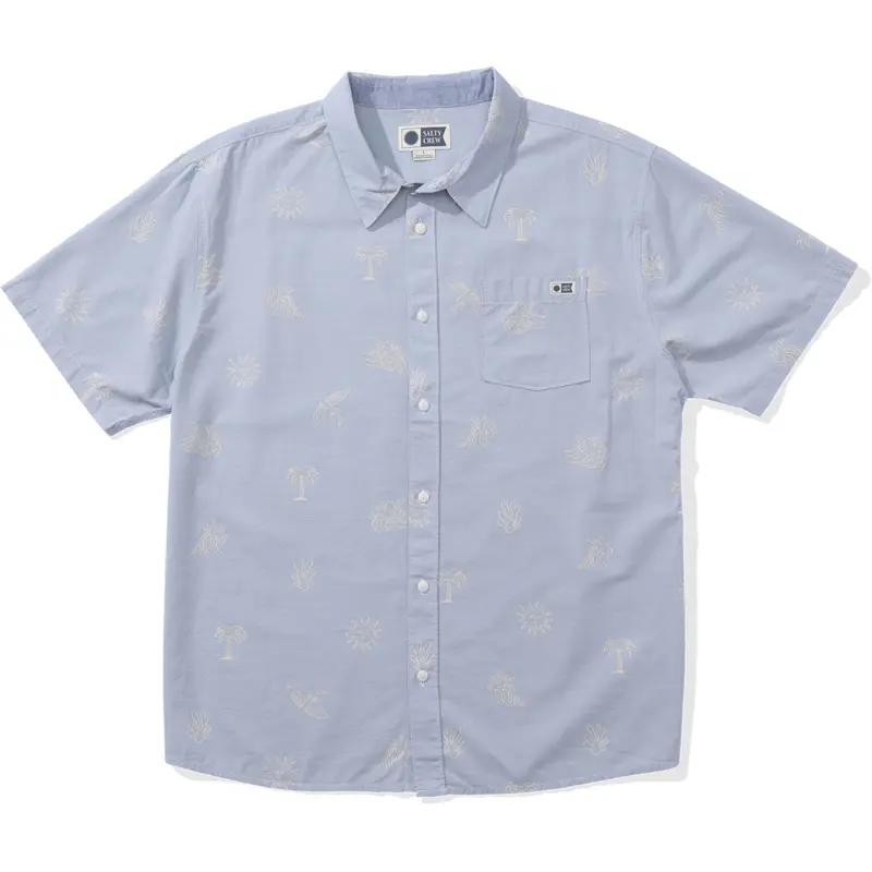 Good Vibes Woven Short-Sleeve Shirt – Salty Crew 1