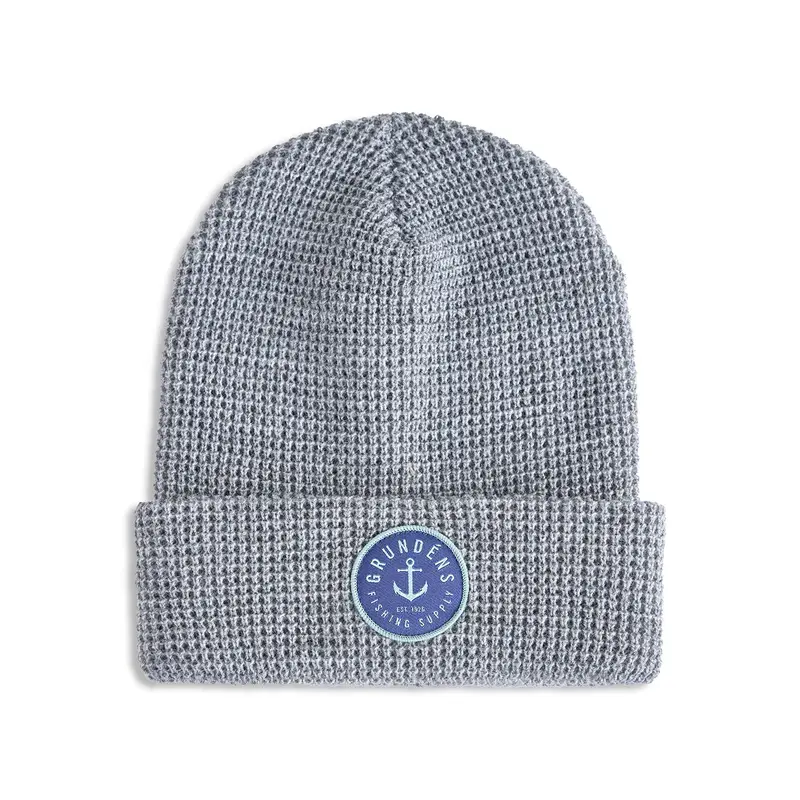 Grundens Anchor Waffle-Knit Beanie 1