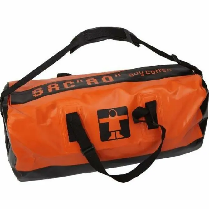 Guy Cotten Ao Holdall Duffel Bag – Orange-And-Black High-Visibility Design 1