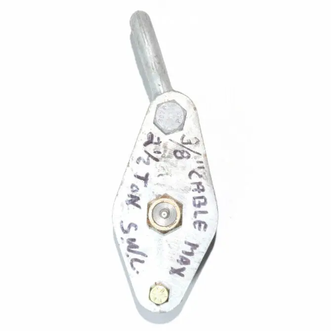 Hancock 4-Inch Double Rigging Block For 3/8-Inch Steel Cable 1