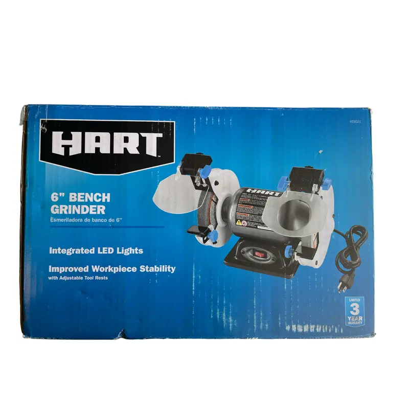 Hart 2.1A 6-Inch Angle Grinder – Built-In Led Work Light 1