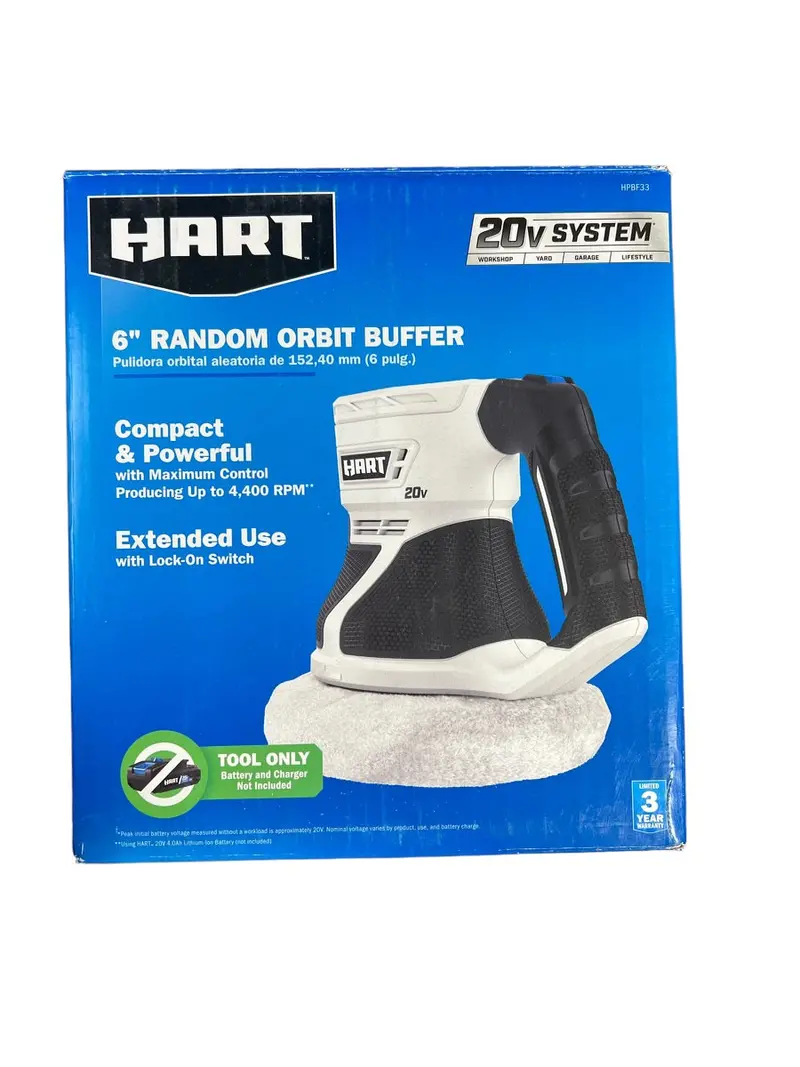 Hart 20V Cordless 6-Inch Buffer And Polisher – Bare Unit 1