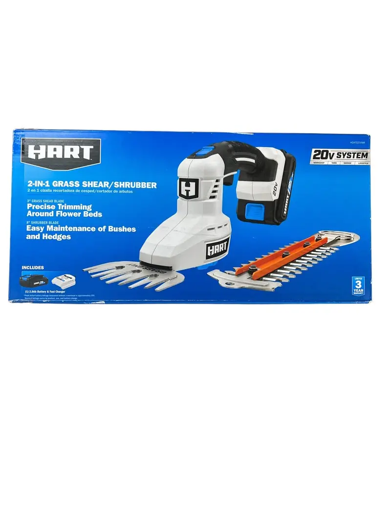 Hart 20V Cordless Grass Shear & Shrub Trimmer Combo Kit 1