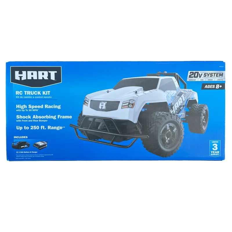 Hart 20V Cordless Rc Truck Kit – Includes 1.5 Ah Battery & Charger 1