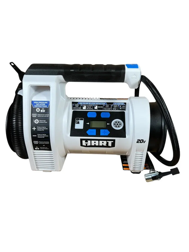 Hart 20V Digital Dual-Function Air Pump & Tire Inflator – Bare Tool 1