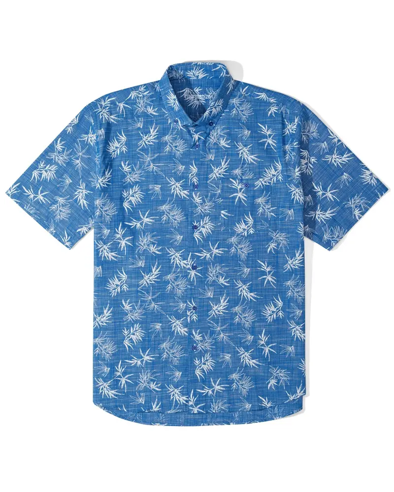 Hawaiianize Men’S Classic Hawaii Floral Button-Down Shirt