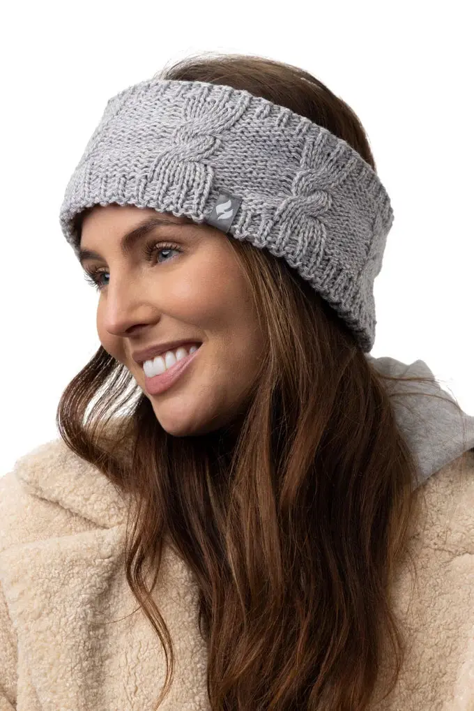 Heat Holders Alta Cable Knit Headband For Winter Warmth 3