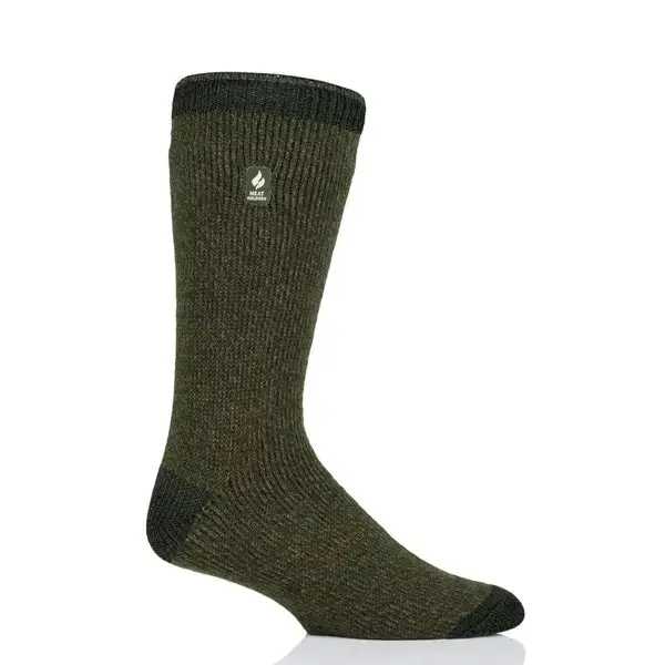 Heat Holders Dominic Twist Heel-And-Toe Crew Sock – Targeted Warmth Hosiery 1