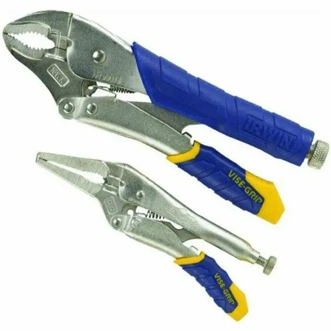 Irwin 2-Piece Fast-Release Locking Pliers Set (6-Inch Long-Nose & 10-Inch Wire-Cutter) 1