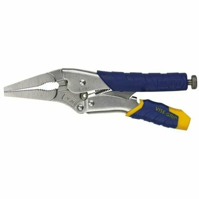 Irwin 7-Inch Fast-Release Long-Nose Locking Pliers With Wire Cutter 1