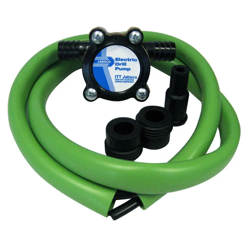 Jabsco Drill-Powered Transfer Pump Kit – Includes Hoses & Fittings 1