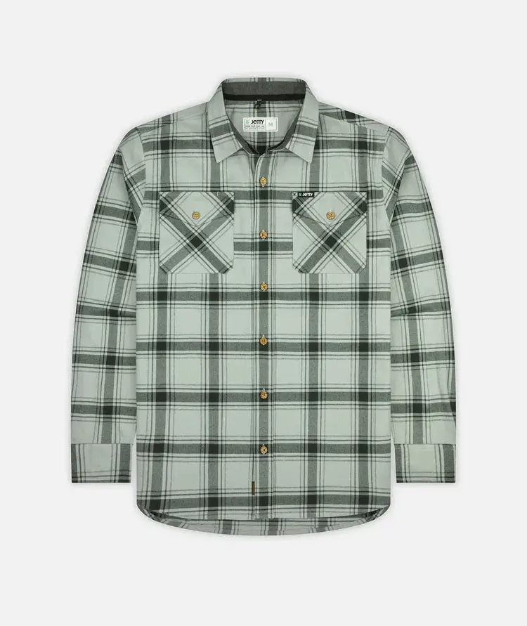 Jetty Breaker Plaid Flannel Shirt – Lightweight Cotton Blend 1