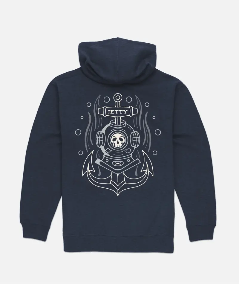 Jetty Depths Textured Hoodie 1