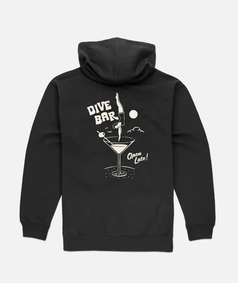 Jetty Dive Bar Hoodie – Cotton-Blend Pullover Sweatshirt 1