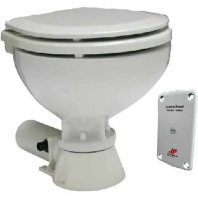 Johnson Pump Head With Electric Macerator – Replacement Motorized Pump Assembly For Marine Sanitation Systems 1