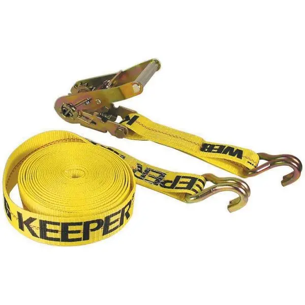 Kepper 2-Inch X 27-Foot Ratchet Tie-Down With J Hooks 1