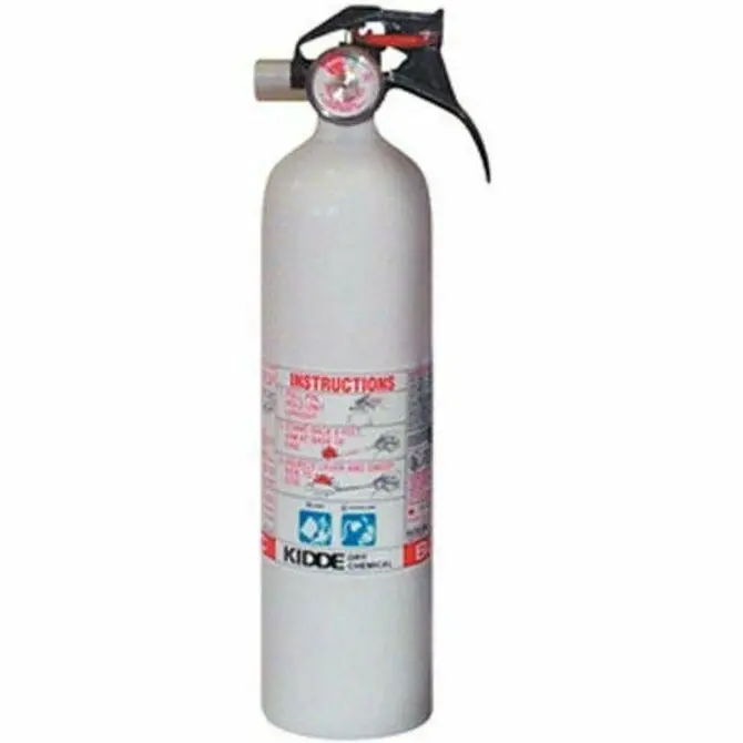 Kidde Mariner White 10-Bc Fire Extinguisher – Gauge-Equipped Marine Abc Extinguisher 1