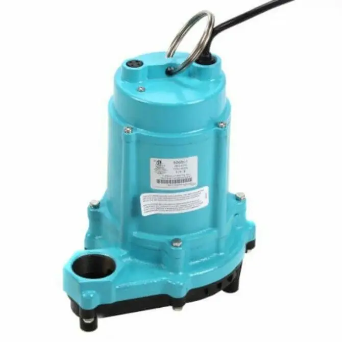 Little Giant Manual Submersible Sump Pump – 1/3 Hp, 53 Gpm, 10-Foot Cord 1