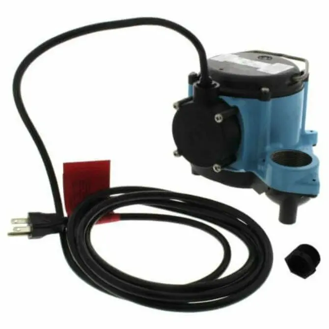 Little Giant Manual Submersible Sump Pump – 115V, 4/10 Hp, 10-Foot Cord 1