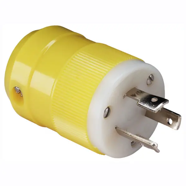 Marinco 20-Amp 125V Male Plug – Yellow 1