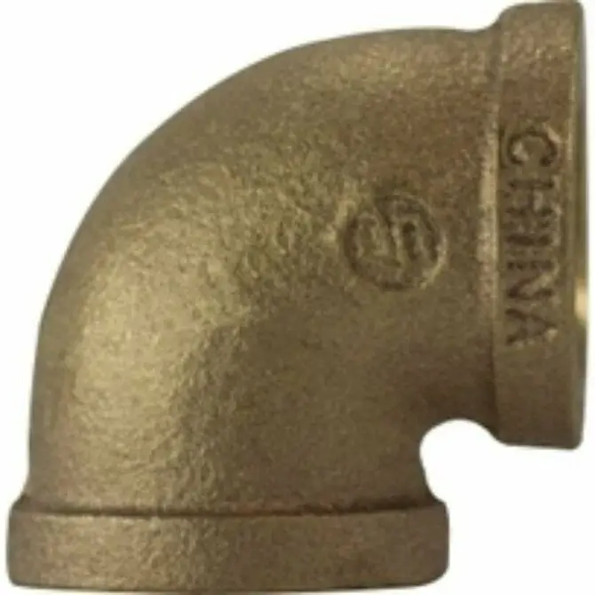 Midland Bronze 90-Degree Elbow – Smooth-Flow Corner Fitting For Plumbing And Hydraulics 1