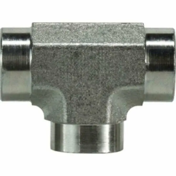 Midland Female Nptf Pipe Tee – Dry-Seal Thread Version For High-Pressure Systems 1