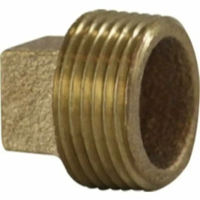 Midland Solid Bronze Square Head Plug – Durable Threaded Pipe Seal 1