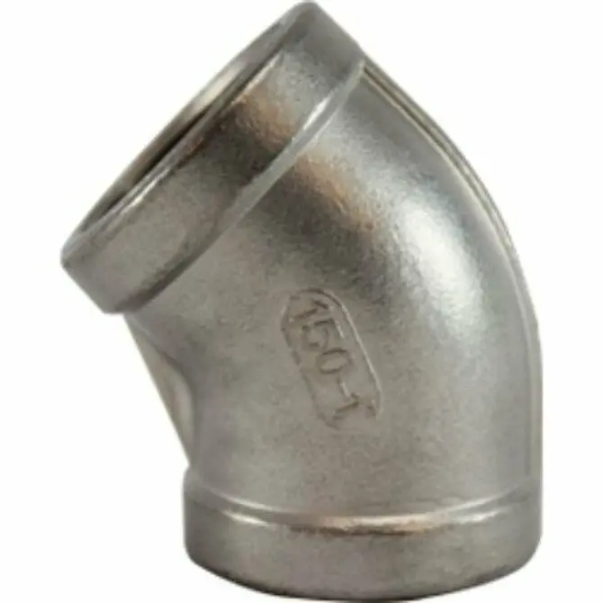 Midland Stainless Steel 45° Pipe Elbow Fitting 1