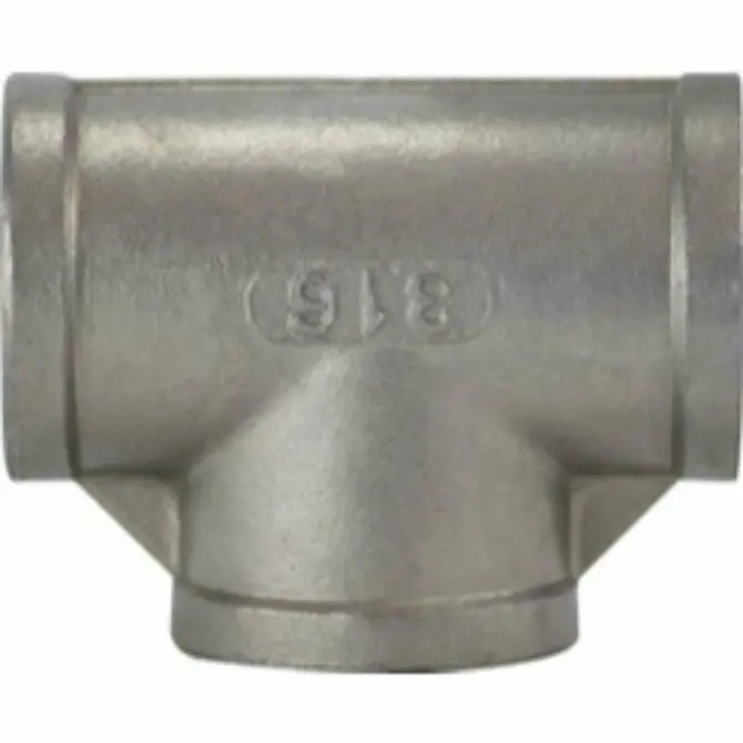 Midland Stainless Steel Female Threaded Pipe Tee 1