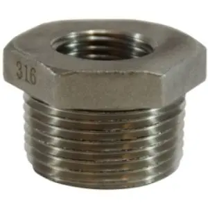Midland Stainless Steel Hex Bushing – Reducing Coupler For Mixed-Diameter Tubing 1