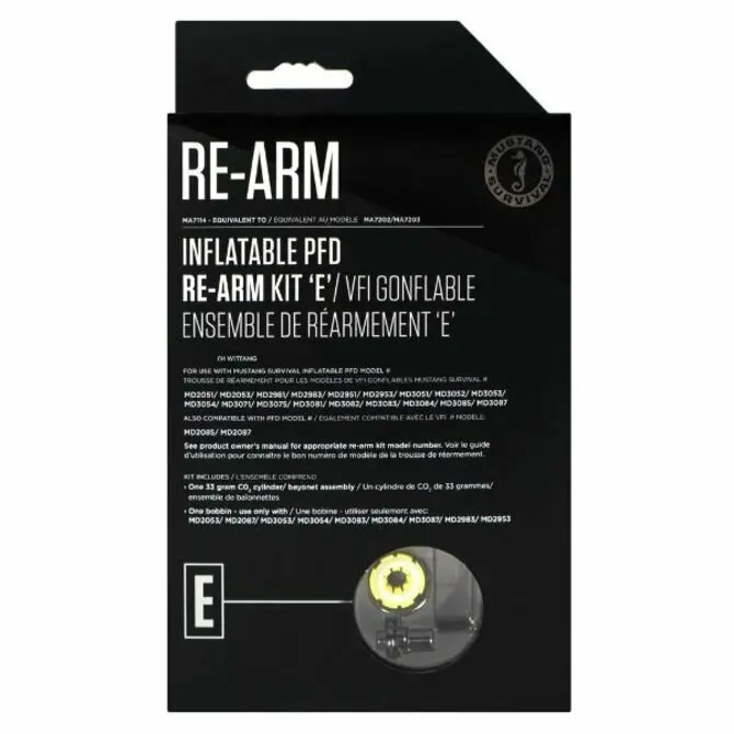 Mustang Survival E-33G Re-Arm Kit – Auto/Manual Inflation, Includes Bayonet Fitting 1
