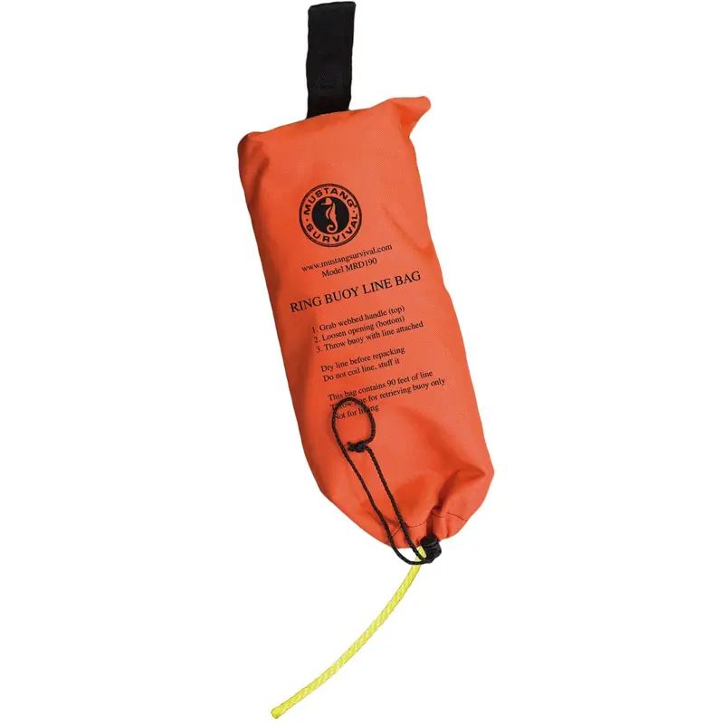 Mustang Survival Ring Buoy Storage Bag With 90-Foot Rescue Rope 1