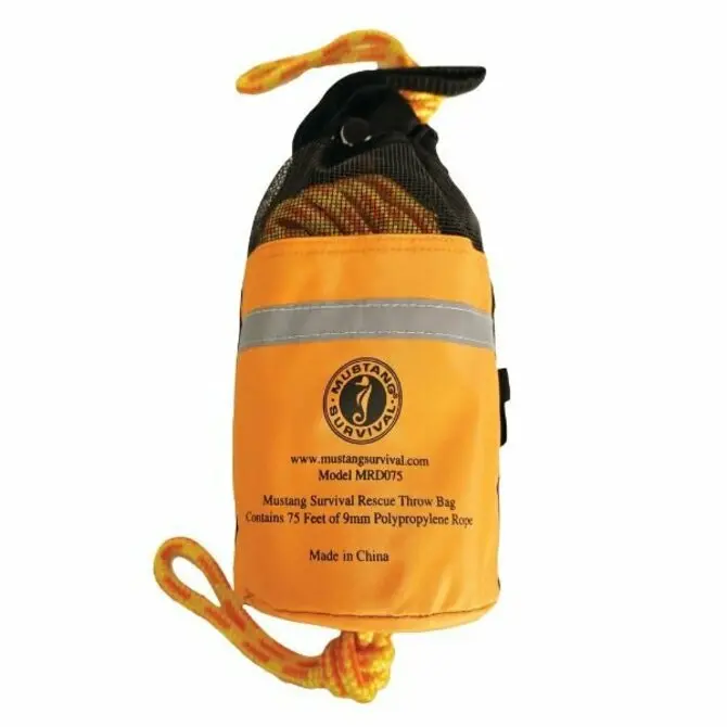 Mustang Survival Throw Bag With 75-Foot Floating Rescue Rope 1