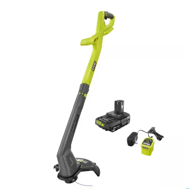 One+ 18V 10" Cordless String Trimmer & Edger Kit – Includes 2.0 Ah Battery & Charger (Factory Refurbished) 1