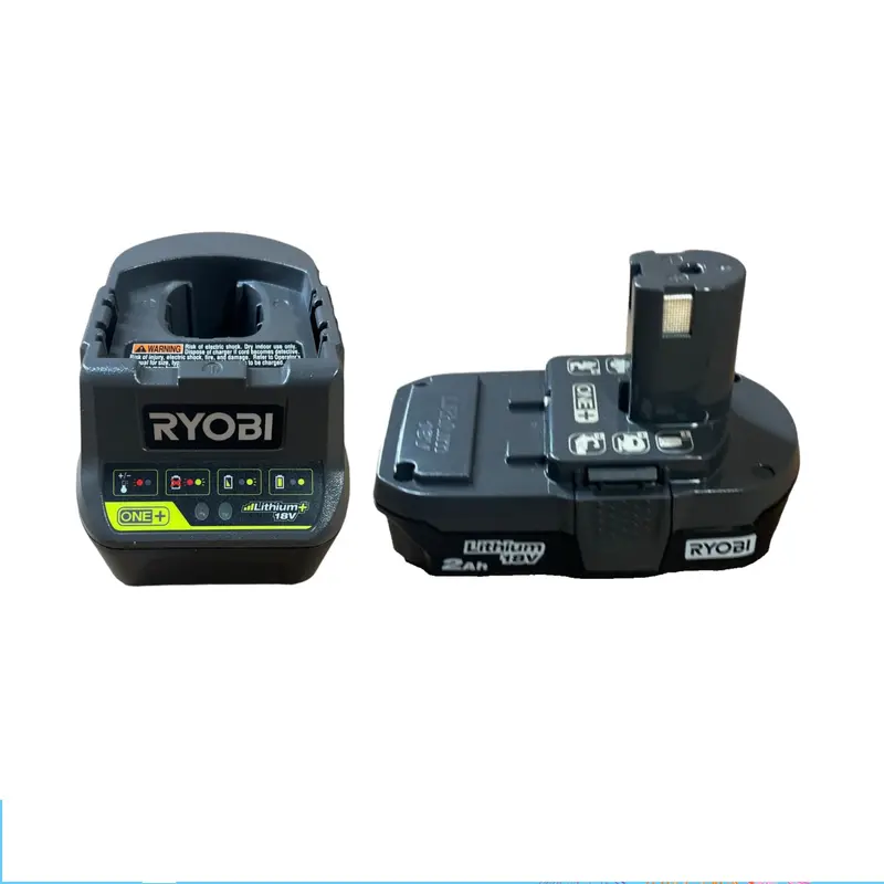 One+ 18V 2.0 Ah Lithium-Ion Battery & Charger Combo – Reliable Power Pair 1