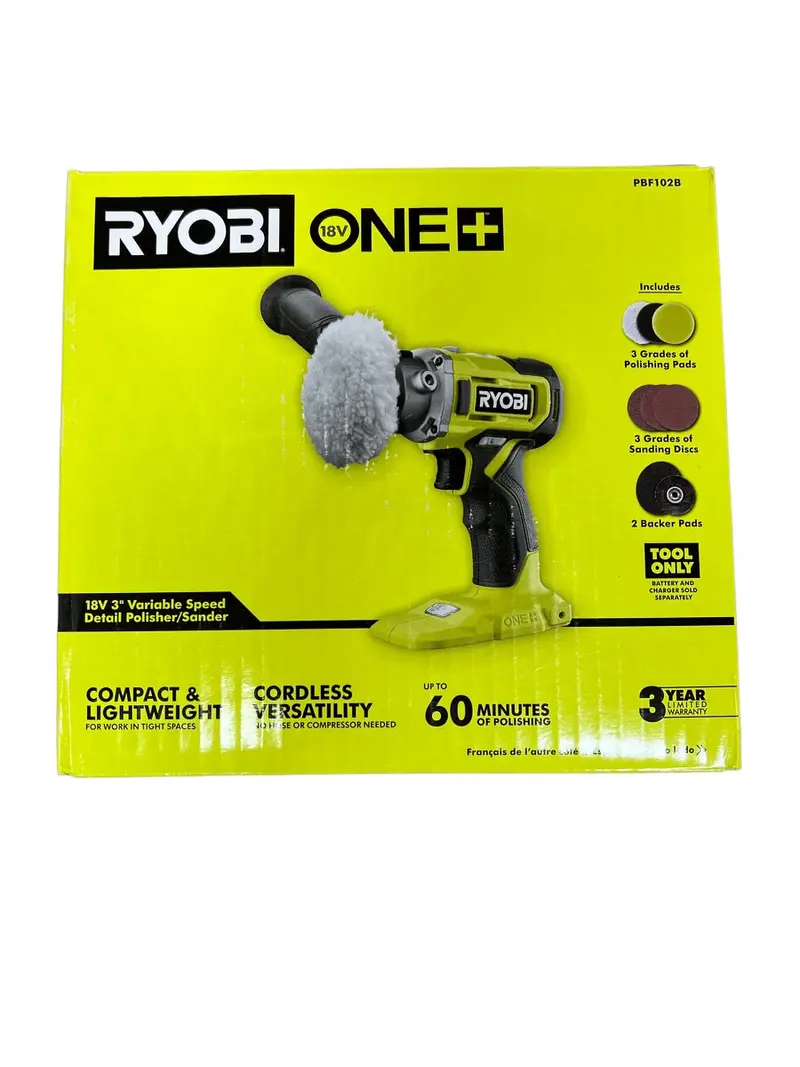 One+ 18V Cordless 3-Inch Variable-Speed Detail Polisher/Sander – Bare Tool 1