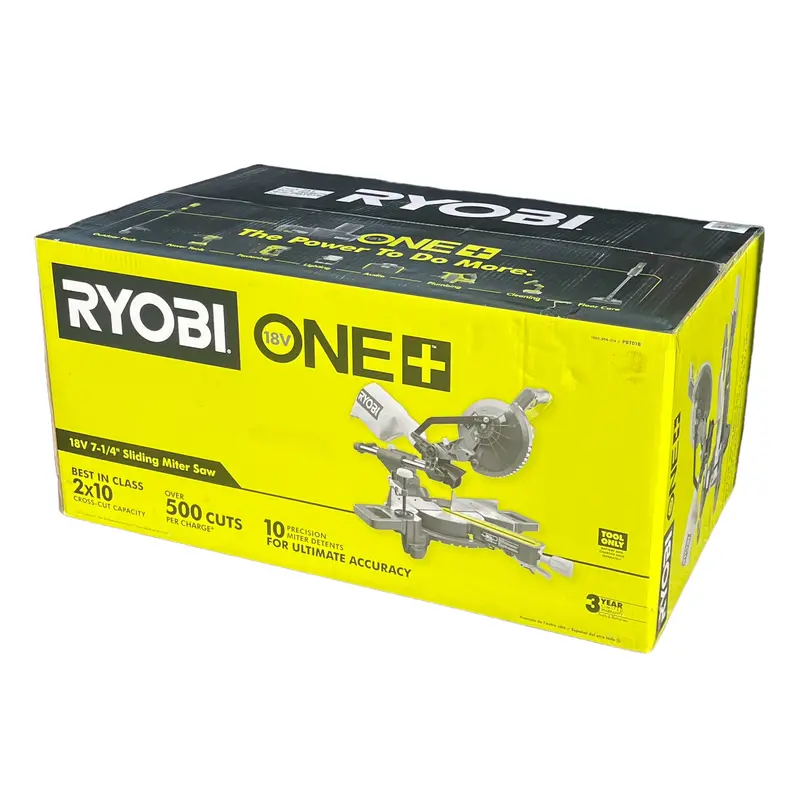 One+ 18V Cordless 7-1/4" Sliding Compound Miter Saw 1