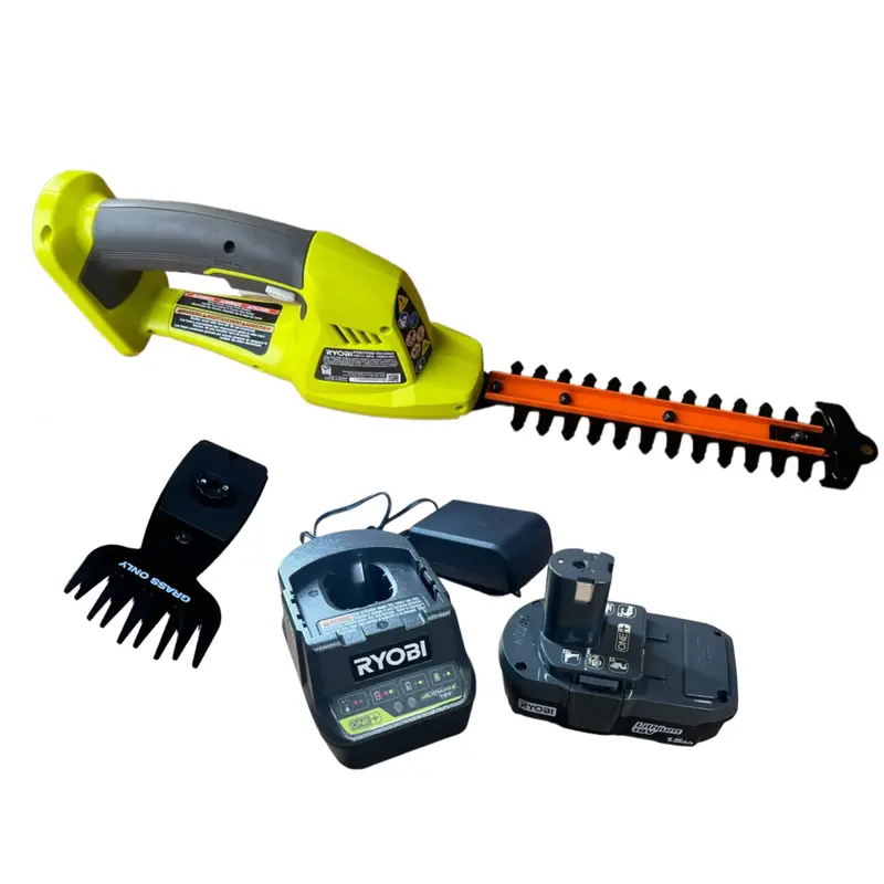 One+ 18V Cordless Grass Shear & Shrubber Trimmer Kit – Factory-Reconditioned 1
