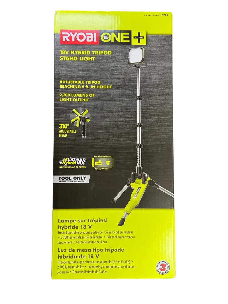 One+ 18V Cordless Hybrid Led Tripod Light – Bare Tool Kit 1