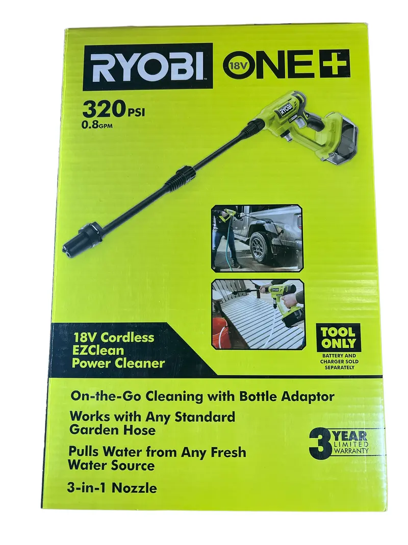 One+ 18V Ezclean Cordless Power Cleaner – 320 Psi, 0.8 Gpm, Bare Tool 1